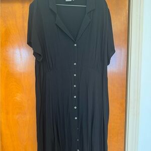 ASOS Charcoal Button-Up Dress